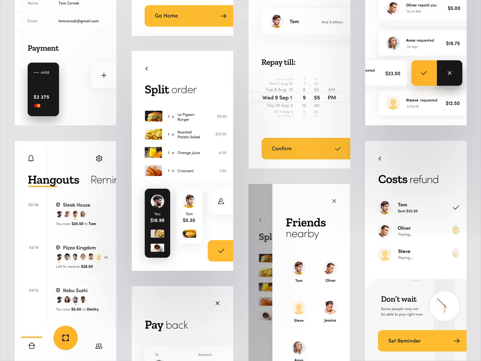App ui by Hossein Shah | Dribbble