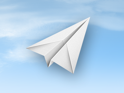 mail :d clouds mail paper plane