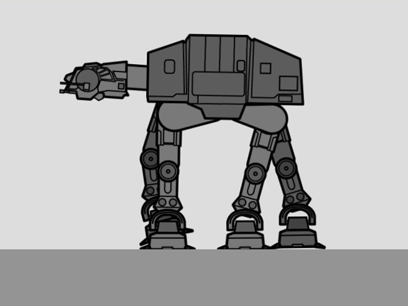 AT-AT motion practice @aftereffects @illustrator