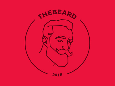 TheBeard Logo illustration logo