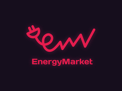 EnergyMarket logo illustration logo