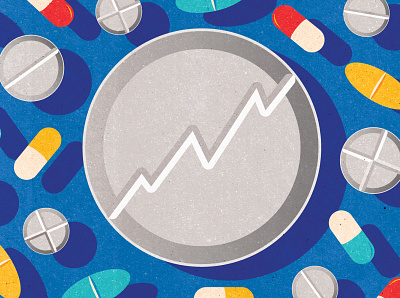 Pharma banner drugs drugstore editorial editorial illustration illustration infographics investment medical medicine pharma pharmaceutical pharmaceuticals pills textured