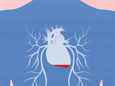 Heart Failure cardio cardiology conceptual design editorial editorial illustration health healthcare heart heart failure human body illustration illustrator institutonal medical medicine organ print texture textured