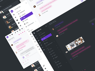 Chat App ui Design with Admin Template