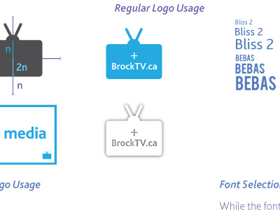 BrockTV Brand Book brand book branding brocktv graphic design