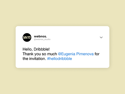 Hello, Dribbble!