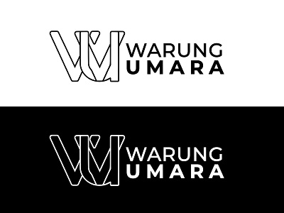 Warung Umara Logo branding design icon illustration logo vector