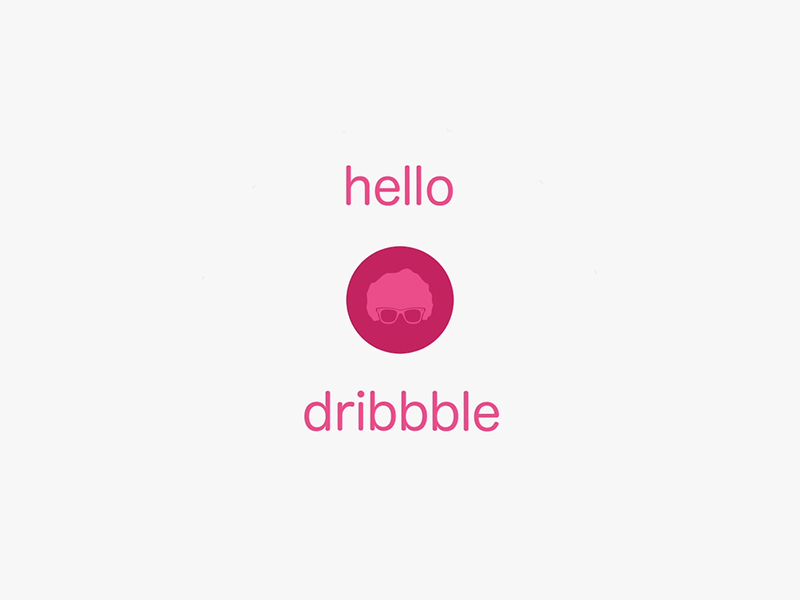 Hello Dribbble ! 2d first flat shot smooth
