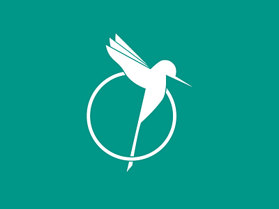 Bird logo animal flat hummingbird identity logotype simple symbol