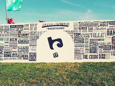 Boardmasters Typography Wall