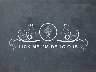 Lick Me branding frozen ice cream identity logo promotion