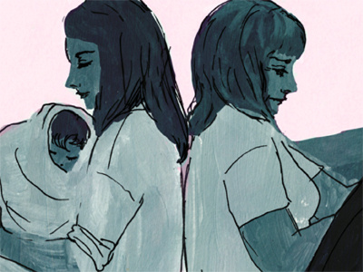 Mother, Mother editorial illustration melanie luther mother