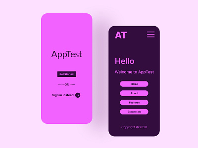 AppTest app design flat illustration illustrator minimal typography ui ux web