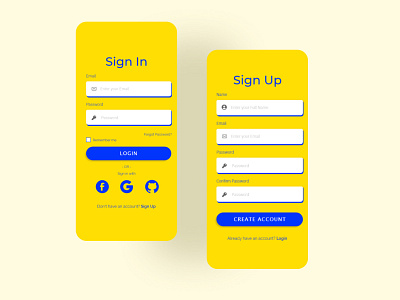 Prototype UIs app art design flat illustration illustrator minimal ui ux web