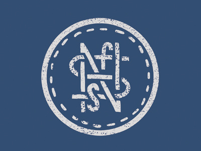 NSFS Monogram badge lettering monogram type typography