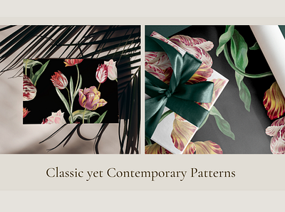 Dutch Tulips Seamless Print Set design estampa fashion graphic design illustration pattern repeat repeating