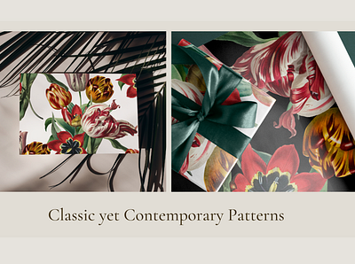 Dutch Tulips Seamless Pattern Bundle design estampa fashion illustration pattern print repeat repeating