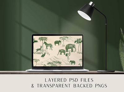 Safari Animal Toile Pattern Set branding design estampa fashion graphic design illustration pattern print repeat repeating