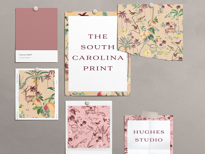 The South Carolina Print branding design estampa fashion graphic design illustration pattern print repeat repeating