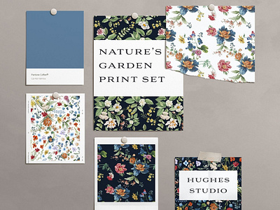 Nature's Garden Floral Pattern Set