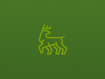 Deer Logo deer hunting icon line logo logomark regal stance