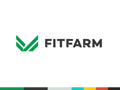 FitFarm Logo branding crossfit gym logo sprout