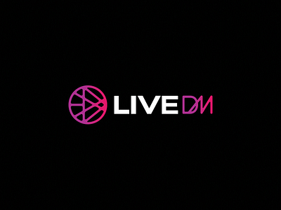 LiveDM Option 2 app branding dj edm electronic logo music producer startup wip