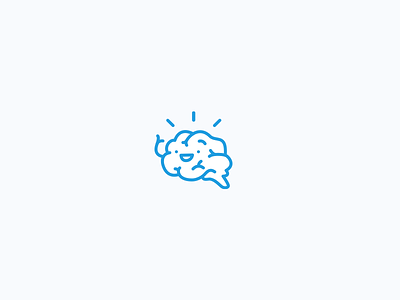 Brain Icon brain brains icon iconography idea illustration line thinking