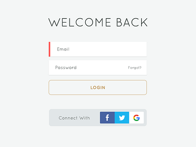 Login Form form inputs login railsrumble sign in signup ui ui design ux