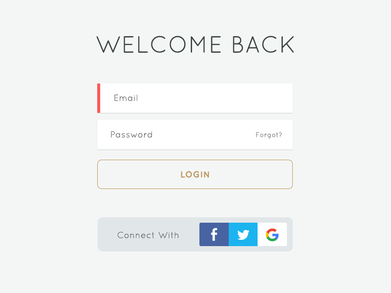 Login Form railsrumble inputs ux ui ui design form signup sign in login