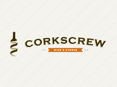 Corkscrew Logo by Adam Nielsen on Dribbble