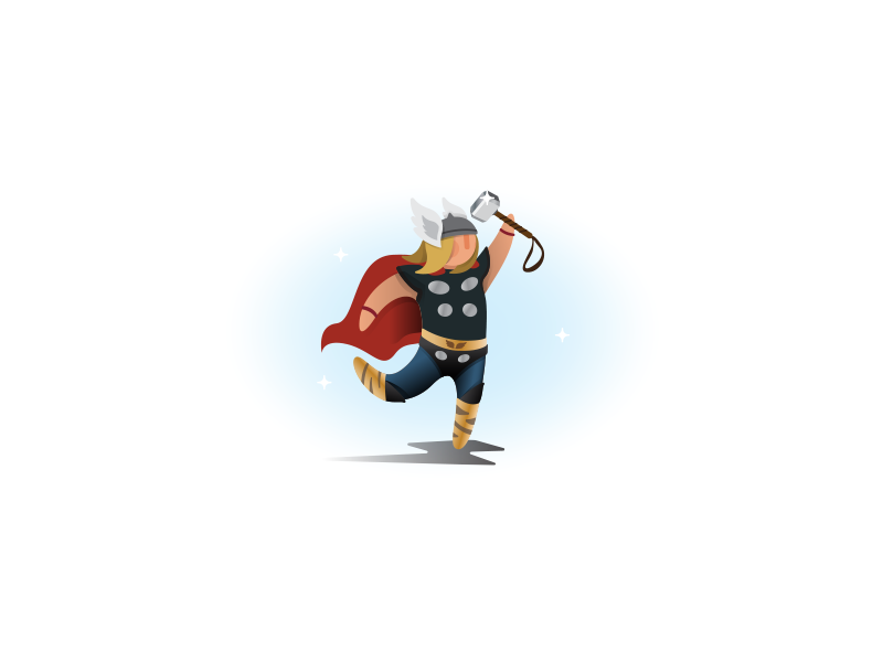 Thor!! weekly challenge illustration comics god hammer avengers marvel thor