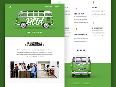 Volano - Big Omaha Promo bold bus singlepage ui web design website