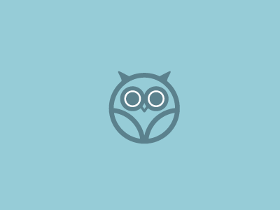 Owl hoot icon logo owl