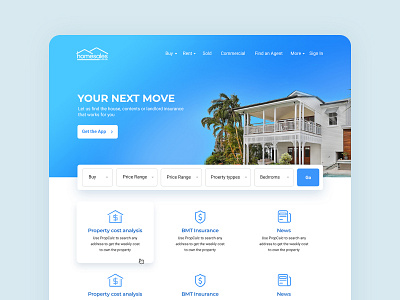 homesales website redesign by AKHIL