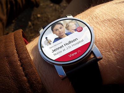 Message app for Android wear android app chat clean interface messages ui watch concepr wear