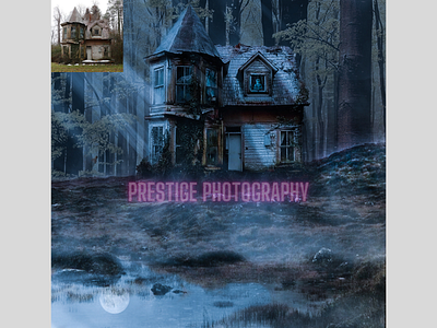 Haunted House Photoshop Edit adobe lightroom design editing photographer photoshop photoshop art photoshop editing