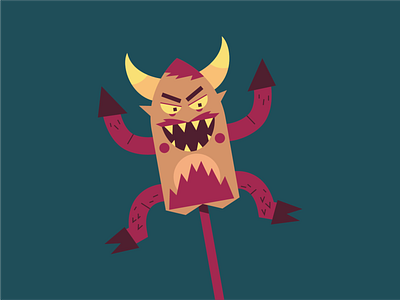 Devil 2d asset design devil game puppet vector