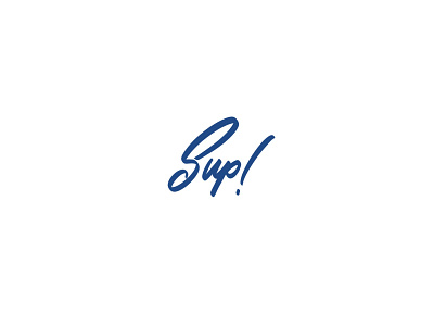 Sup! branding handlettering ipad letter lettering lettermark type