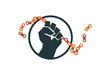 Unused Logo Icon - Break the Chain bike chain bike chain hand icon logo