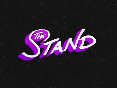 The Stand 80s branding calligraphy design hand lettering icon identity illustration lettering logo logotype mark notification retro type typography vector