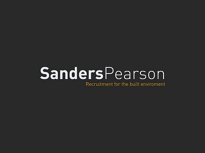 Sanders Pearson Logo branding design identity lettering logo logotype mark type typography