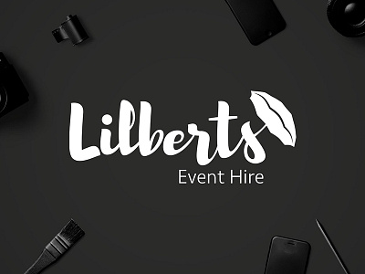 Lilberts Logo brand branding design event hire icon identity logo logotype mark photo photography branding photography logo type typography vector