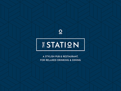 The Station Pub branding design icon identity lettering logo mark pub type typography vector