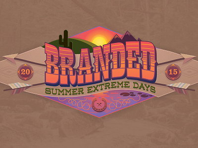 Branded branded cactus colored days desert extreme lake mountains rope summer sunset western