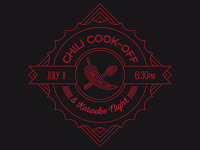 Chili Cook-off black chili church community cook july karaoke line night northpointe off red