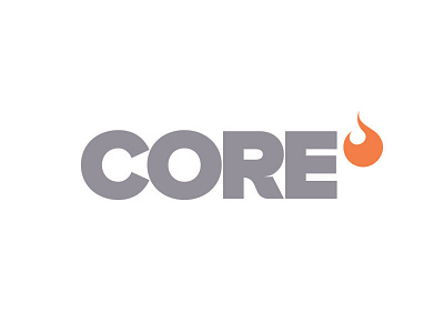 Core Logo bold chromatic classes core flame gray logo nova orange proxima