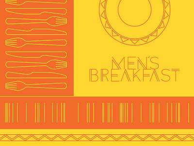 Men's Breakfast breakfast food fork hungry knife plate sun