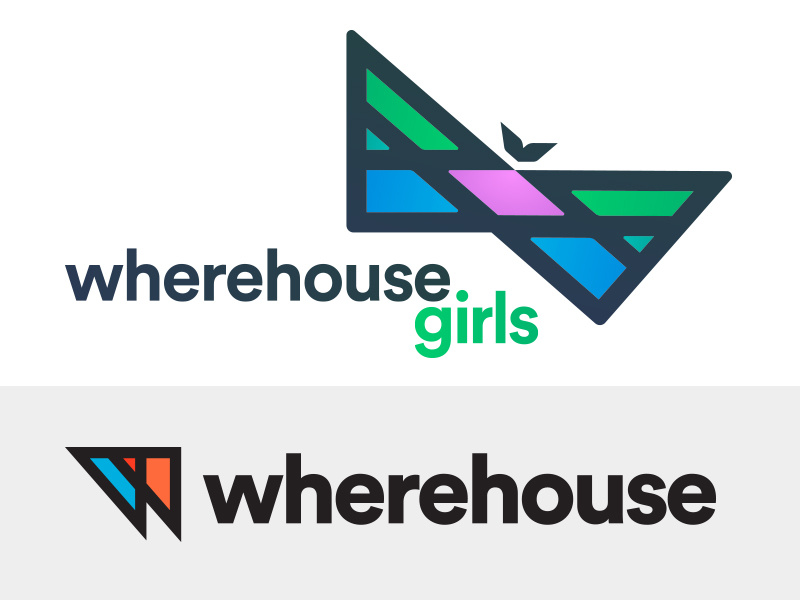 Wherehouse Girls sticker women christian gradient flat geometric rounded soft crown butterfly