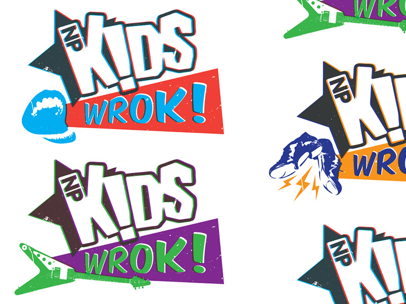 NPKids WROK dance guitar kids vibrant constructivism music roll rock